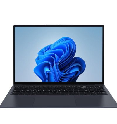 Ordinateur portable GXMO T160 16 pouces Windows 11, 16 Go + 512 Go, processeur AMD Ryzen 5 7430U Hexa Core (prise UE)